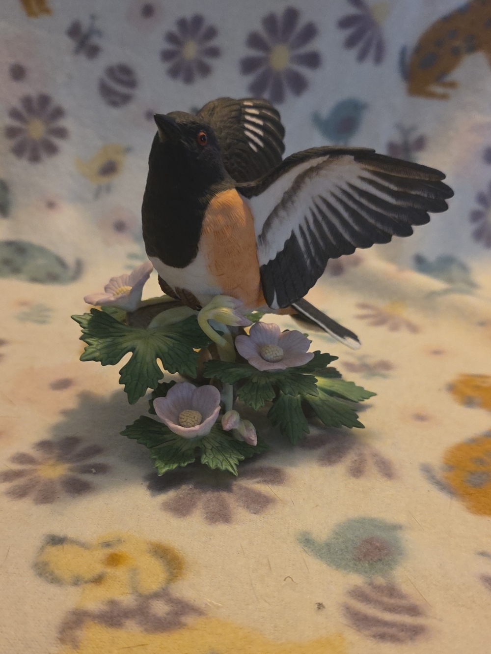 Lenox "Rufous-sided Towhee" fine porcelain figurine
